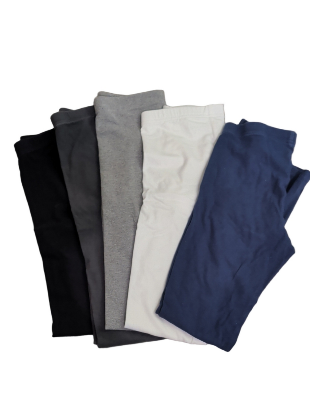 Old Navy Girls Large 10-12 Leggings Lot of 5 Solid Basic Activewear Bundle BTS